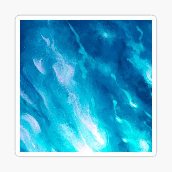 Item preview, Blue And Aqua Rivers Of Sky Abstract Art designed and sold by DEC02.