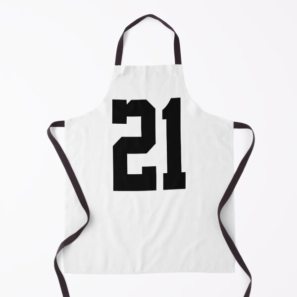 Item preview, 21 American Football Classic Vintage Sport Jersey Number in black number on white background for american football, baseball or basketball designed and sold by Marcin Adrian.