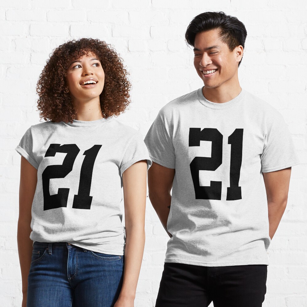 21,Classic Vintage Sport Jersey Number, Uniform numbers in black as fat  fonts, number. For American football, baseball or basketball and ice  Hockey. Stock Illustration