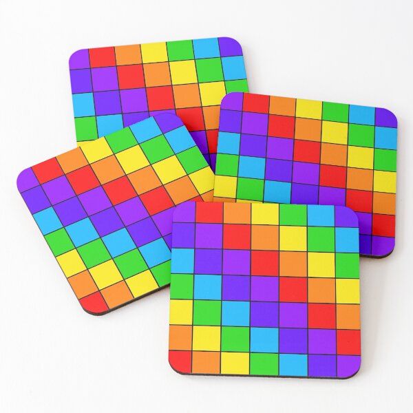 Item preview, Bright Rainbow Tiles designed and sold by CocoCat38.