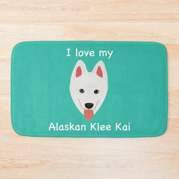 Item preview, I Love My Alaskan Klee Kai (white with one blue eye and one brown eye) designed and sold by Tiki-Kreations.