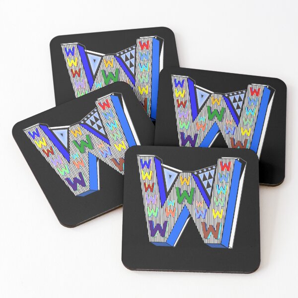 Item preview, Letter W With Stripes Shapes Little Letter Ws designed and sold by artfulnotebook.