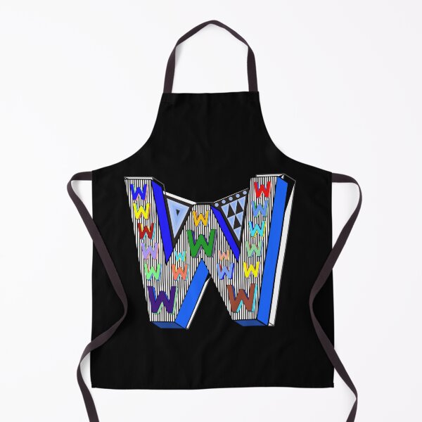 Item preview, Letter W With Stripes Shapes Little Letter Ws designed and sold by artfulnotebook.