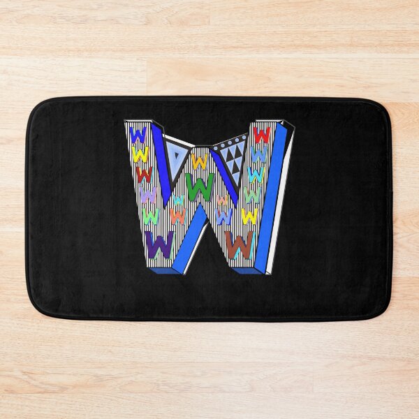 Item preview, Letter W With Stripes Shapes Little Letter Ws designed and sold by artfulnotebook.