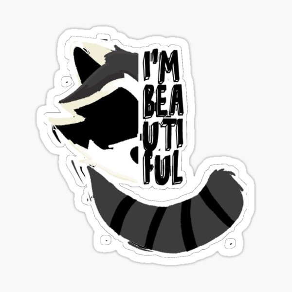 Raccoon Holding Oreo Sticker – Mega Kawaii Cuties