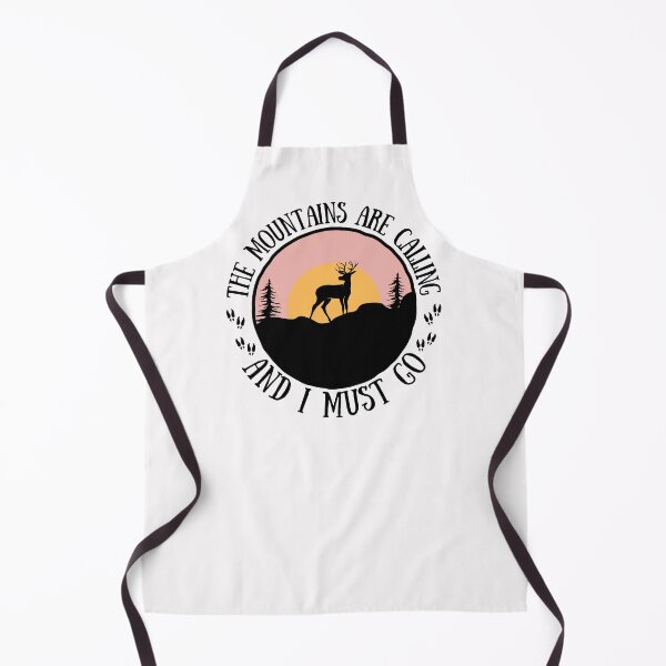 Item preview, The mountains are calling and I must go, John Muir quote about life, sunset print designed and sold by Auntieck.