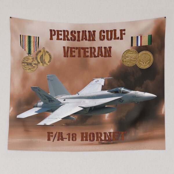Item preview, F/A-18 Hornet Persian Gulf War Veteran designed and sold by Mil Merchant.