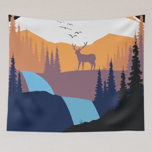 Item preview, Aesthetic deer adventure designed and sold by urban-color.
