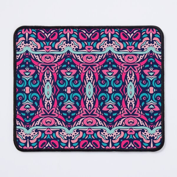 Item preview, Modern Boho Tribal in Pink and Blue designed and sold by AlteredAtelier.