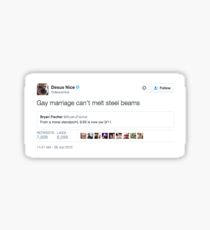 Desus Nice Tweet: Gay Marraige Sticker