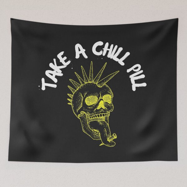 Item preview, Take a Chill Pill designed and sold by MetalRockProg.