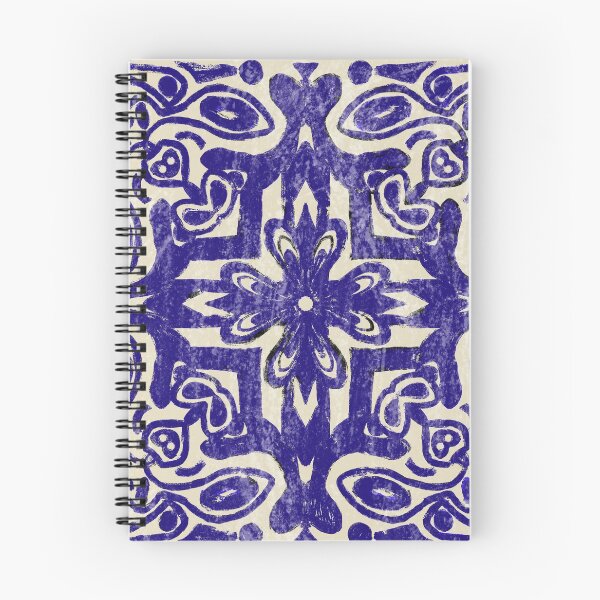 Item preview, Retro Distressed Blue Abstract Tile designed and sold by missdebi27.