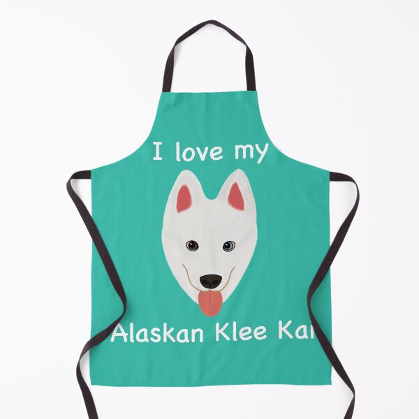 Item preview, I Love My Alaskan Klee Kai (white with one brown eye and blue eye) designed and sold by Tiki-Kreations.