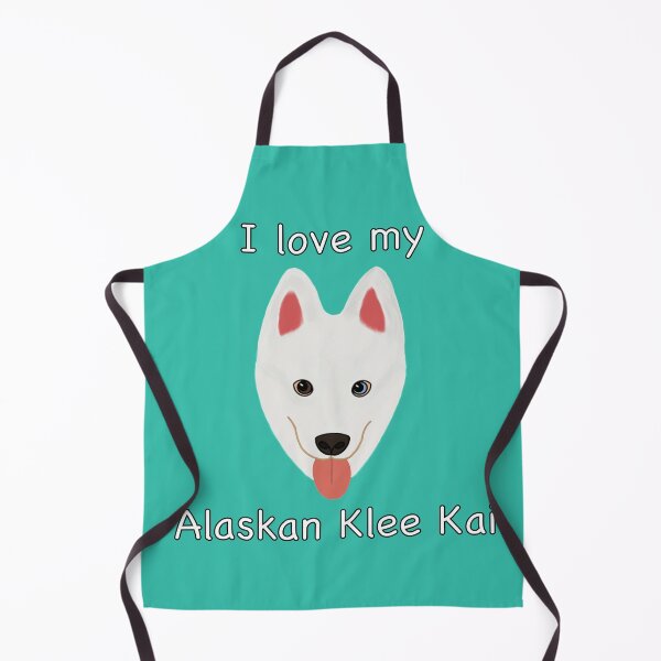 Item preview, I Love My Alaskan Klee Kai (white with one brown eye and blue eye) designed and sold by Tiki-Kreations.