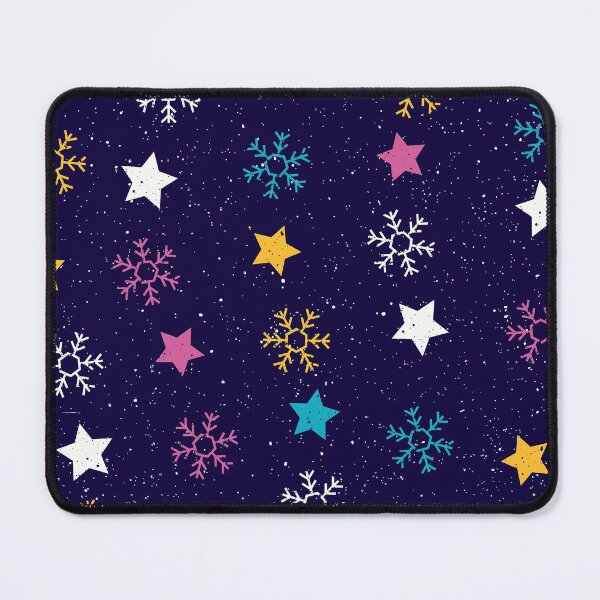 Item preview, Contemporary Pink, Blue, Yellow Snowflakes And Stars Pattern designed and sold by DEC02.