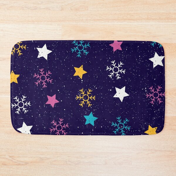 Item preview, Contemporary Pink, Blue, Yellow Snowflakes And Stars Pattern designed and sold by DEC02.