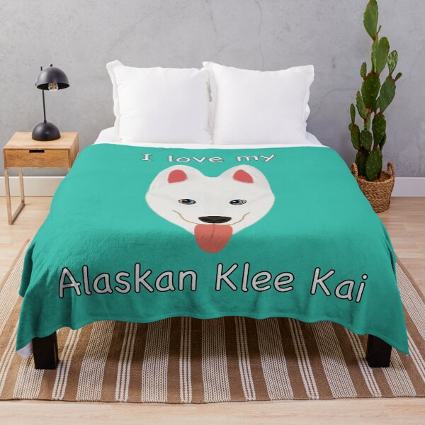 Item preview, I Love My Alaskan Klee Kai (white with blue eyes) designed and sold by Tiki-Kreations.