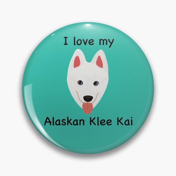 Item preview, I Love My Alaskan Klee Kai (white with blue eyes) designed and sold by Tiki-Kreations.