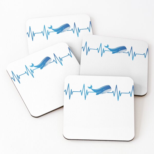 Item preview, Blue Whale Heartbeat Blue Sea Color Fish Lover designed and sold by wtfbba.