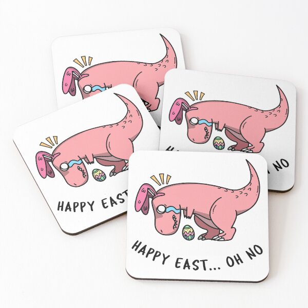 Item preview, Happy Easter Dinosaur t rex dropped the easter egg. designed and sold by PrintNJoy.