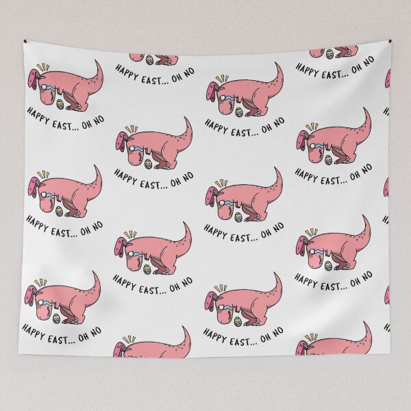 Item preview, Happy Easter Dinosaur t rex dropped the easter egg. designed and sold by PrintNJoy.