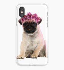 Hipster Pug Puppy iPhone Case