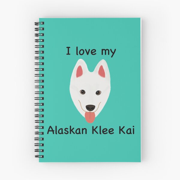 Item preview, I Love My Alaskan Klee Kai (white with brown eyes) designed and sold by Tiki-Kreations.