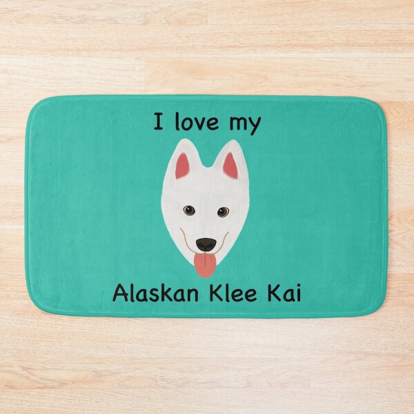 Item preview, I Love My Alaskan Klee Kai (white with brown eyes) designed and sold by Tiki-Kreations.