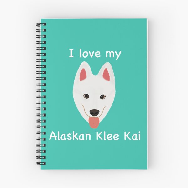 Item preview, I Love My Alaskan Klee Kai (white with brown eyes) designed and sold by Tiki-Kreations.