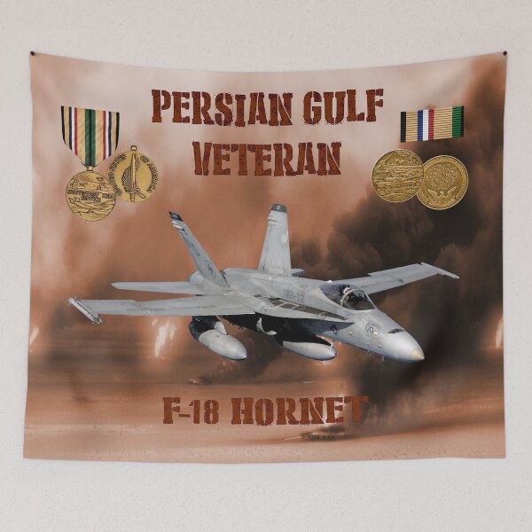 Item preview, F-18 Hornet Persian Gulf War Veteran designed and sold by Mil Merchant.