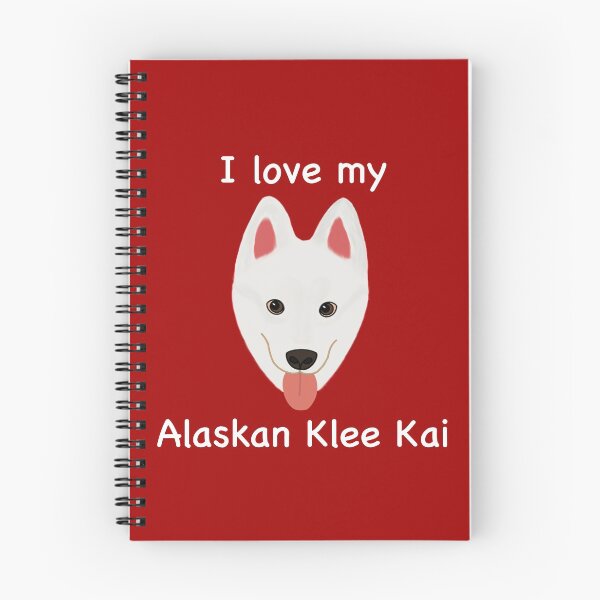 Item preview, I Love My Alaskan Klee Kai (white with brown eyes) designed and sold by Tiki-Kreations.