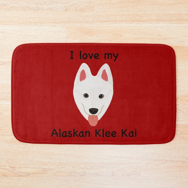 Item preview, I Love My Alaskan Klee Kai (white with brown eyes) designed and sold by Tiki-Kreations.