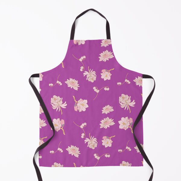 Item preview, pink flowers on purple background designed and sold by bohemedesign.