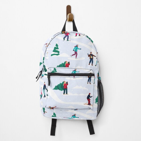 Item preview, People having Fun Skiing Illustration designed and sold by AverilArt.