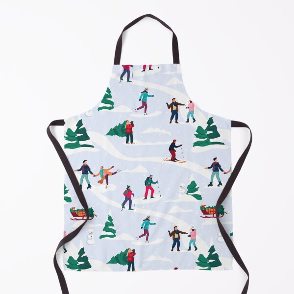 Item preview, People having Fun Skiing Illustration  designed and sold by AverilArt.