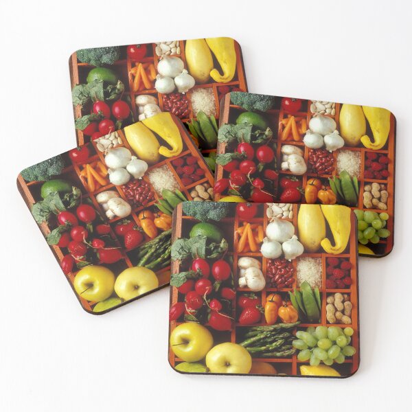 Item preview, Fruits and vegetables in compartments designed and sold by Garry Gay.