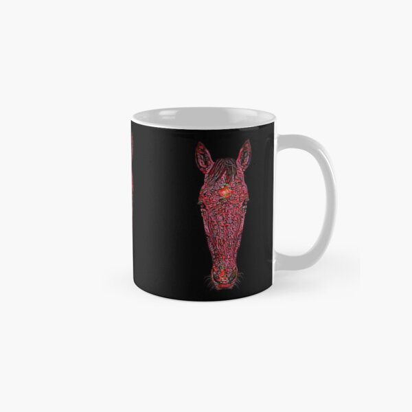 Item preview, Horse Head Squiggle Red Pink designed and sold by joanstratton.