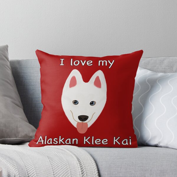 Item preview, I Love My Alaskan Klee Kai (white with blue eyes) designed and sold by Tiki-Kreations.