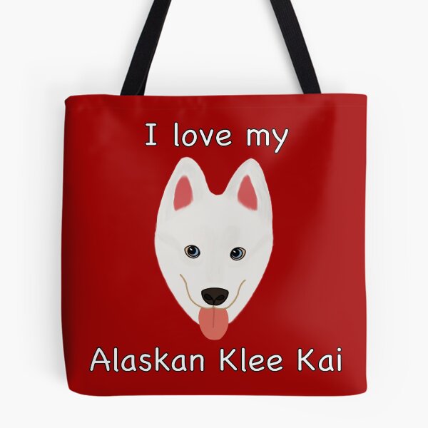 Item preview, I Love My Alaskan Klee Kai (white with blue eyes) designed and sold by Tiki-Kreations.