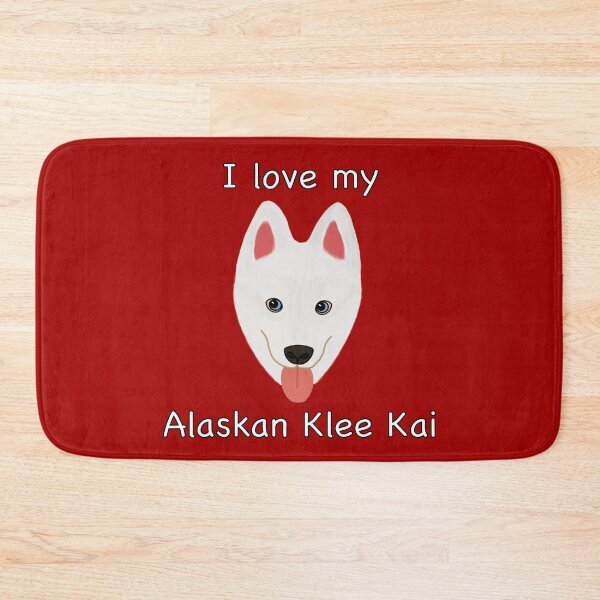 Item preview, I Love My Alaskan Klee Kai (white with blue eyes) designed and sold by Tiki-Kreations.