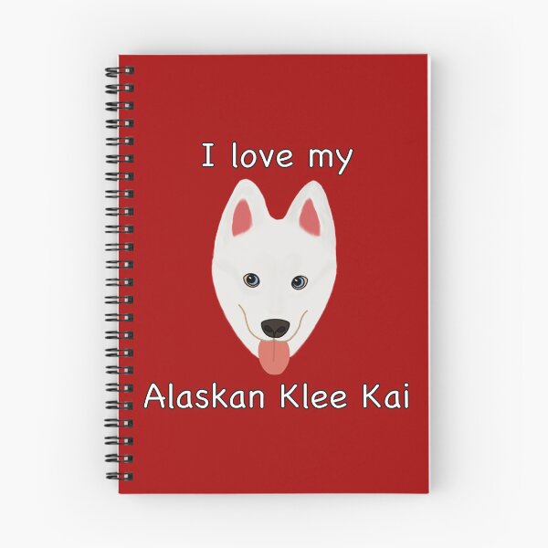 Item preview, I Love My Alaskan Klee Kai (white with blue eyes) designed and sold by Tiki-Kreations.