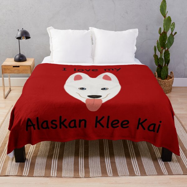 Aperçu de l'œuvre J'aime mon Alaskan Klee Kai (blanc aux yeux bleus) créée et vendue par Tiki-Kreations.