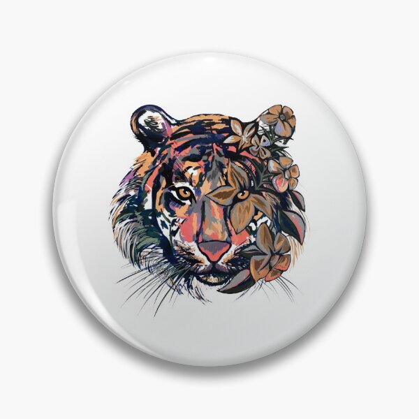 Item preview, Floral On Tiger designed and sold by DAFIN.