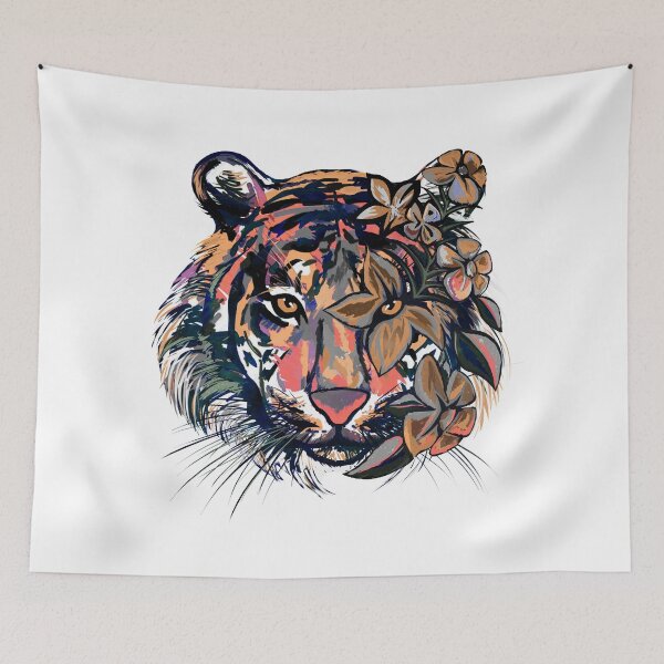 Item preview, Floral On Tiger designed and sold by DAFIN.