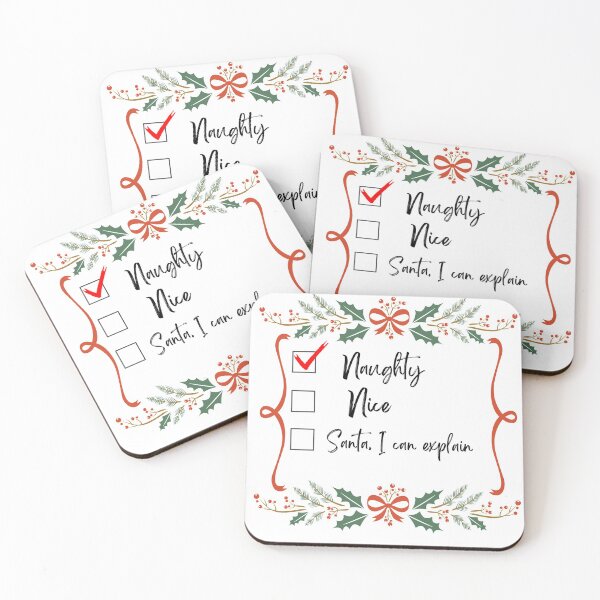 Item preview, Naughty check list  designed and sold by JJs-Tees.