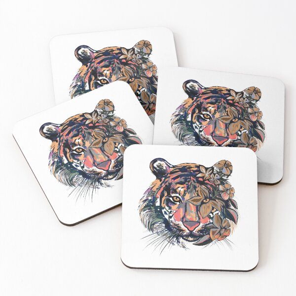 Item preview, Floral On Tiger designed and sold by DAFIN.