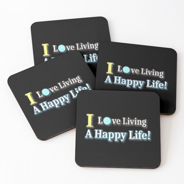Item preview, Cute Artwork Design About "Happy Life". Buy Now! designed and sold by Health And Fitness Posts e-Store.