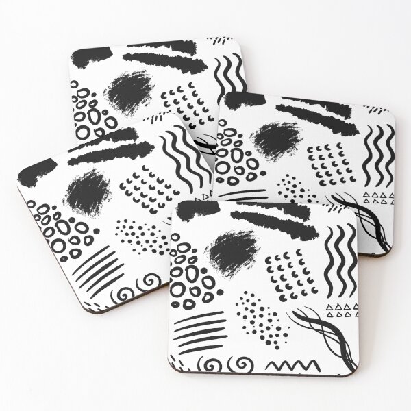 Item preview, different abstract handdrawn lines and dots designed and sold by alexvioletart.