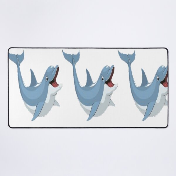 winter the dolphin Desk Mat