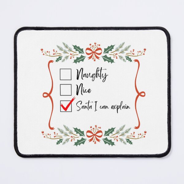 Item preview, Santa I can explain checked list  designed and sold by JJs-Tees.
